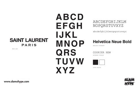 ysl typeface